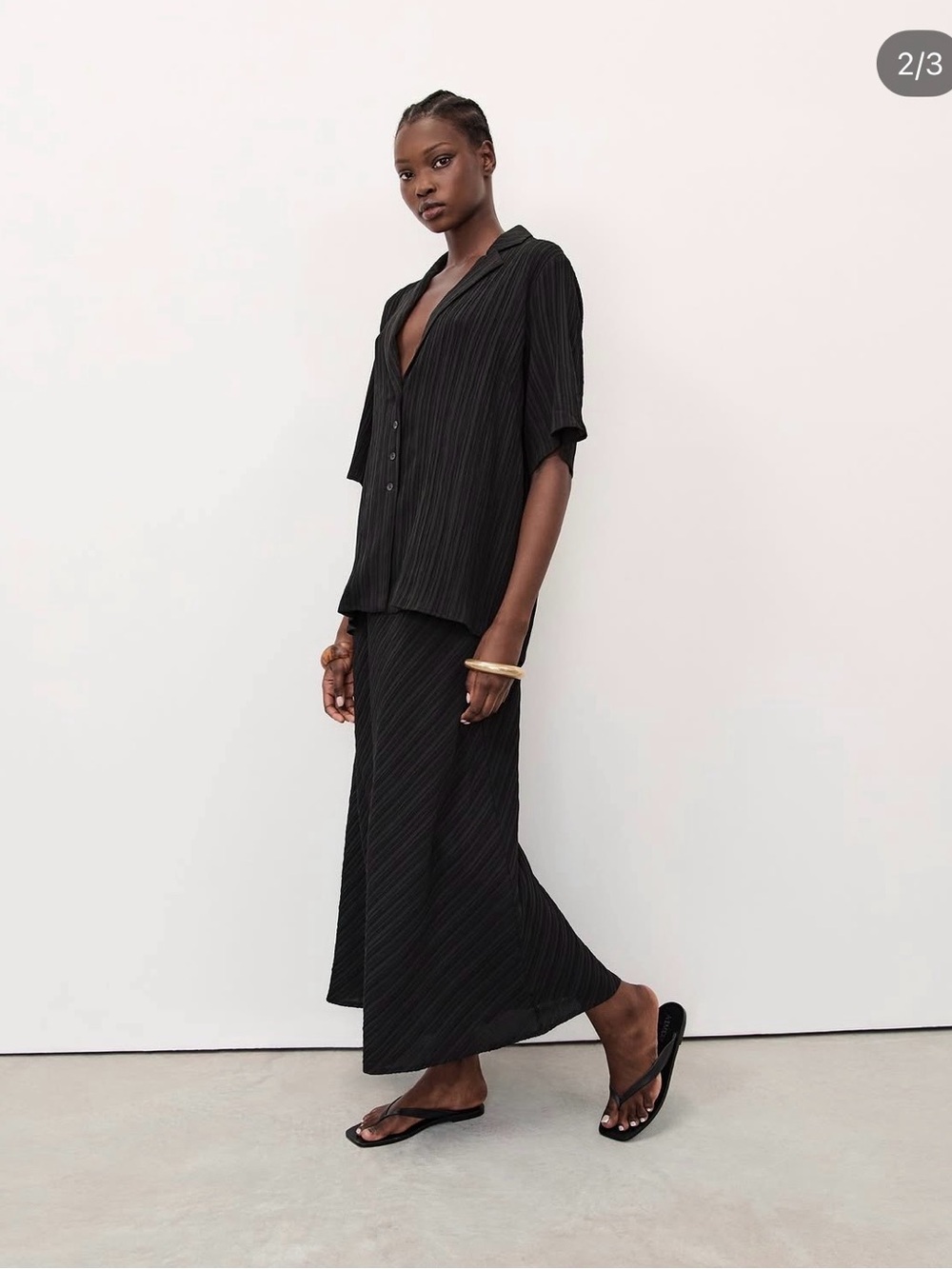 DISSH Black Loz Midi Skirt